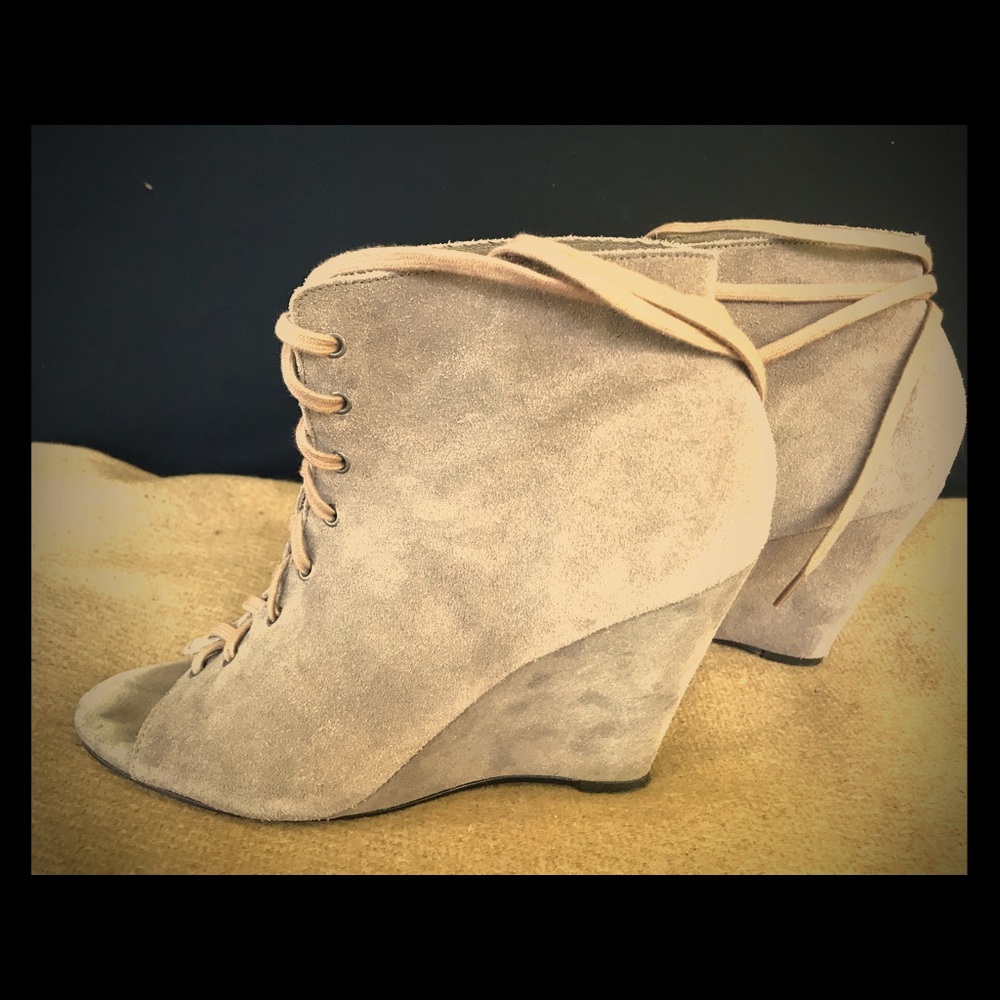 Joie Suede Peek-toe Booties